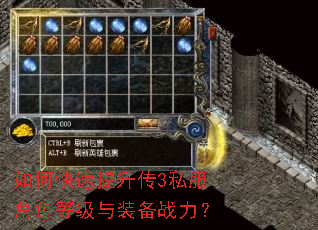 如何快速提升传3私服角色等级与装备战力? 如何快速提升传3私服角色等级与装备战力?
