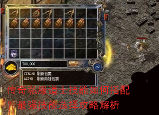 传奇私服道士技能如何搭配?最强技能选择攻略解析 传奇私服道士技能如何搭配?最强技能选择攻略解析