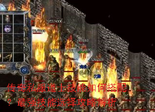 传奇私服道士技能如何搭配?最强技能选择攻略解析 传奇私服道士技能如何搭配?最强技能选择攻略解析