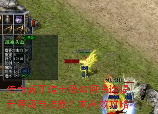 传奇新开道士服如何快速提升等级与技能?求高效攻略 传奇新开道士服如何快速提升等级与技能?求高效攻略