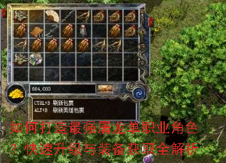 如何打造最强屠龙单职业角色?快速升级与装备获取全解析 如何打造最强屠龙单职业角色?快速升级与装备获取全解析